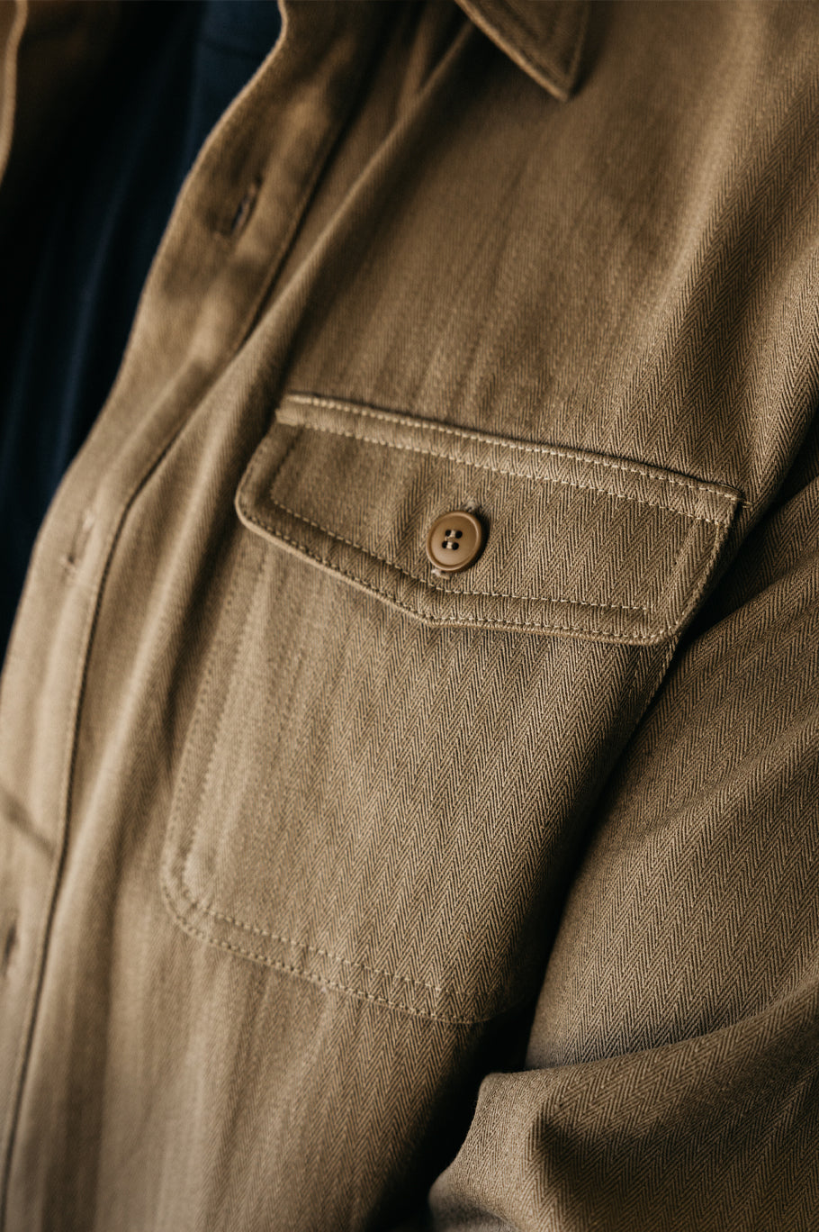 Roy Herringbone Shirt Media Shirt 06