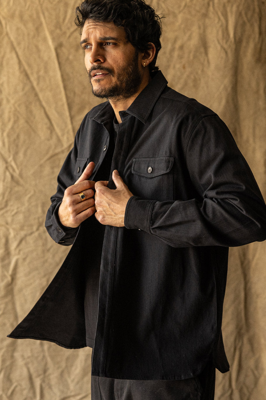 Roy Herringbone Shirt