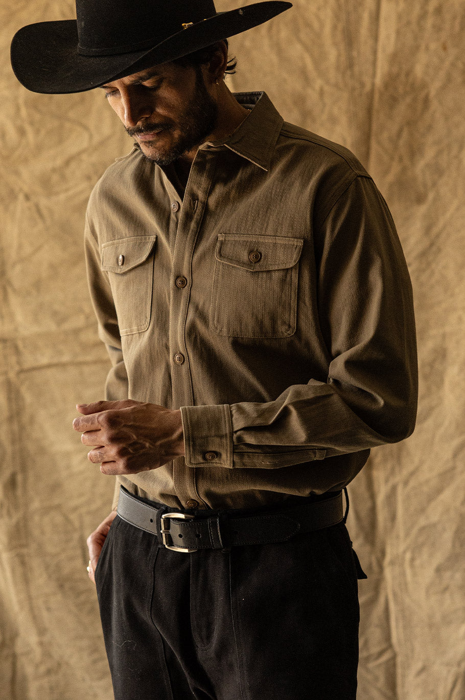Roy Herringbone Shirt