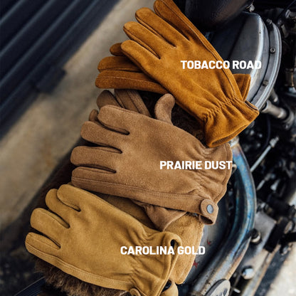 tobacco gloves Peccary unlined - Cinabre The perforated leather topside and pre Tanner Kevlar Glove Grady