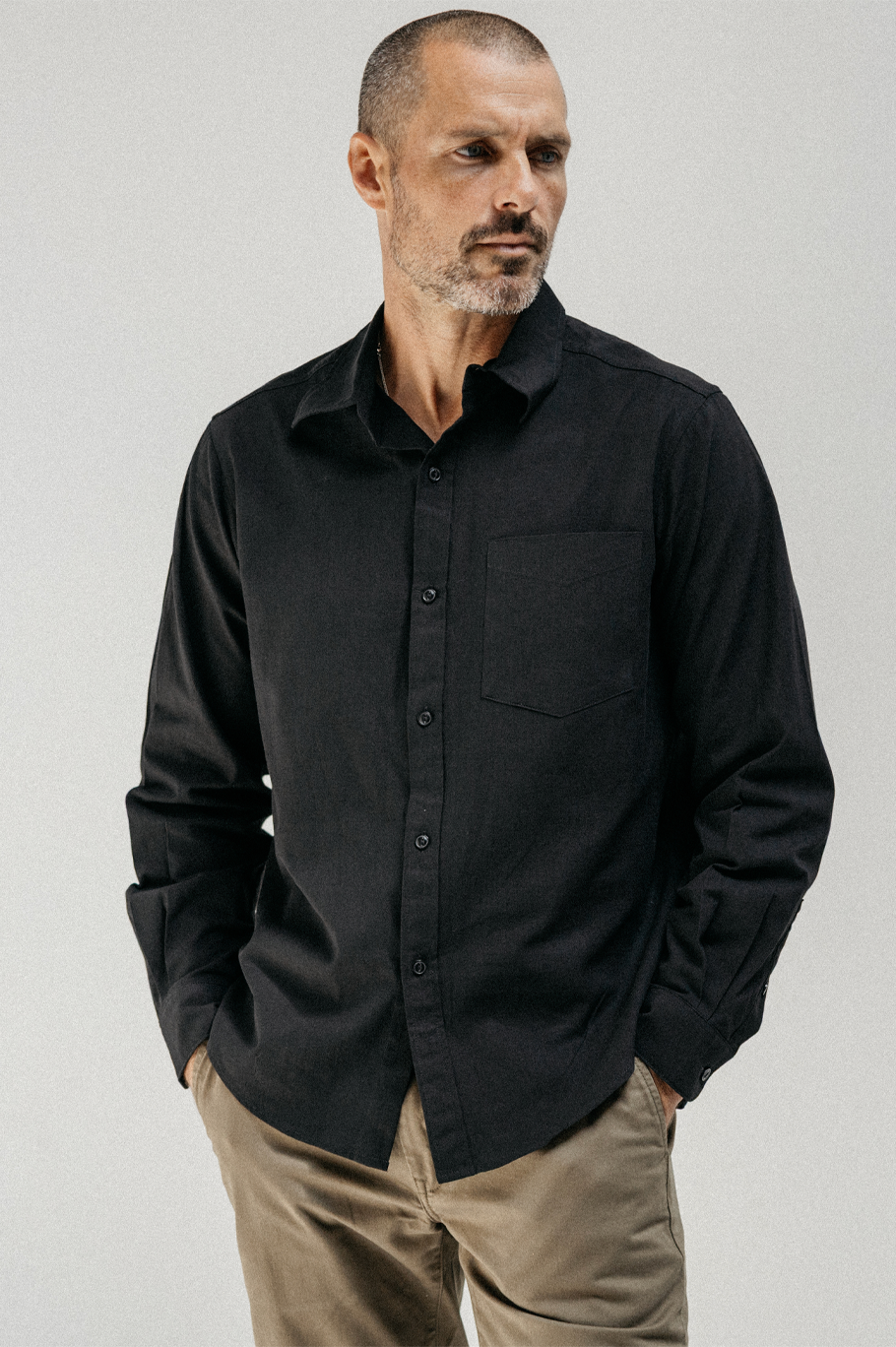 One Pocket Linen Shirt