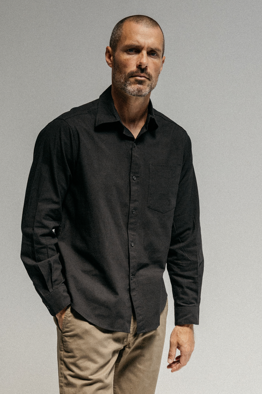One Pocket Linen Shirt