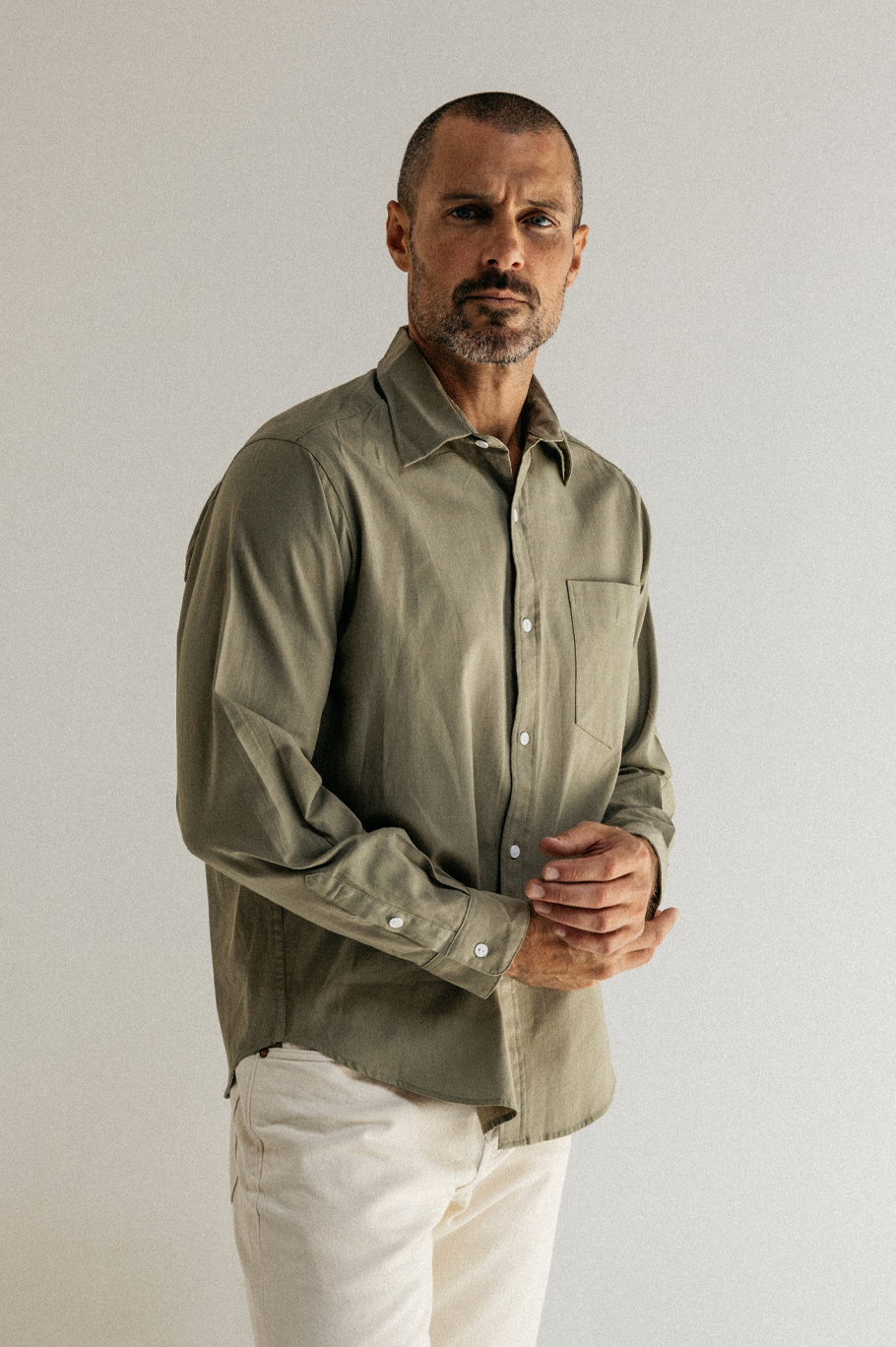 One Pocket Linen Shirt