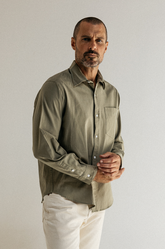 One Pocket Linen Shirt