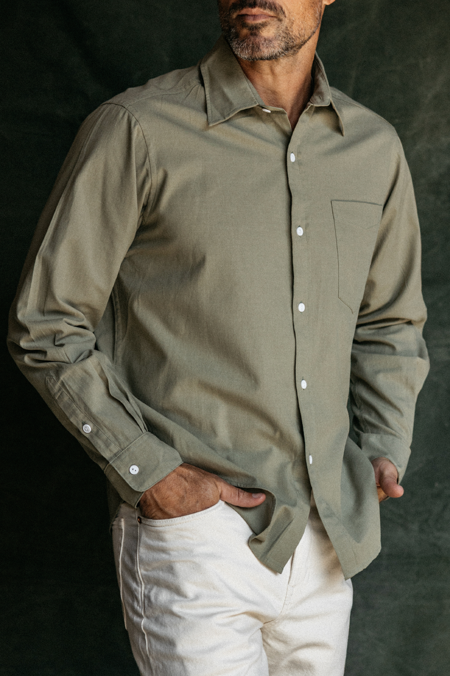 One Pocket Linen Shirt