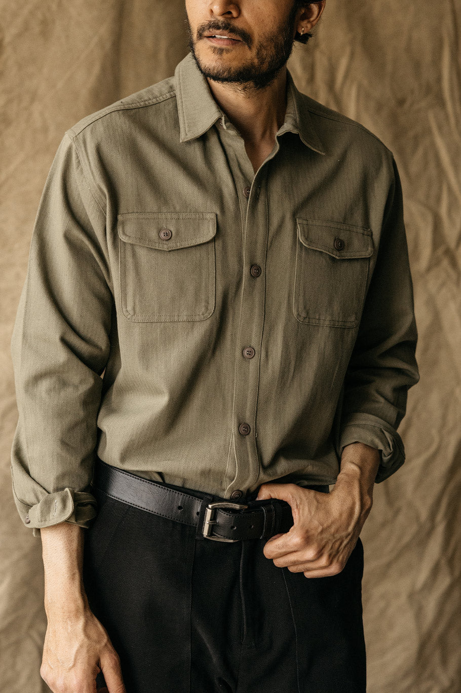 Roy Herringbone Shirt